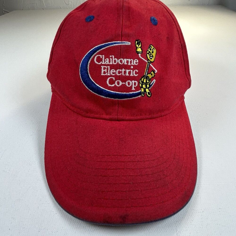 Claiborne Electric Co-op Hat Cap Red Cotton Touchstone Energy Louisiana - Picture 2 of 8